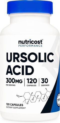 Nutricost Ursolic Acid 300mg, 120 Capsules - Vegetarian, Non GMO, Gluten Free, Soy Free in Saudi Arabia