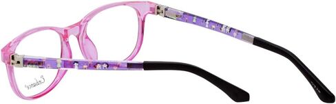 Calabria Enhance 4132 Kids Oval Blue Light Blocking Reading Glasses +0.75 Crystal Pink Purple Black Girls in Saudi Arabia