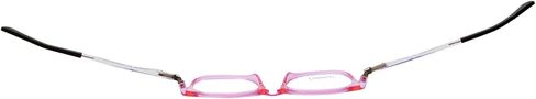 Calabria Enhance 4132 Kids Oval Blue Light Blocking Reading Glasses +0.75 Crystal Pink Purple Black Girls in Saudi Arabia
