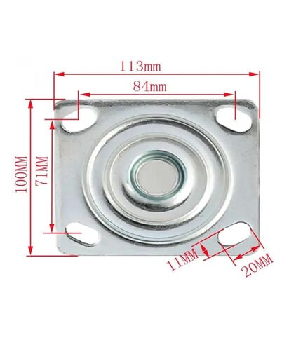 1 piece 5 inch Heavy Duty Nylon casters Diameter 125 mm wear-Resistant Industrial Swivel Wheel Trolley in Saudi Arabia