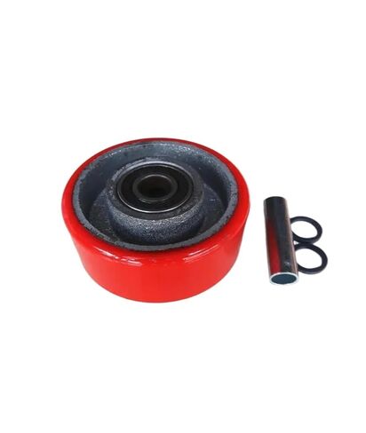 1 piece 4 inch Caster Heavy Duty Single Wheel PU red Iron core Flat car in Saudi Arabia