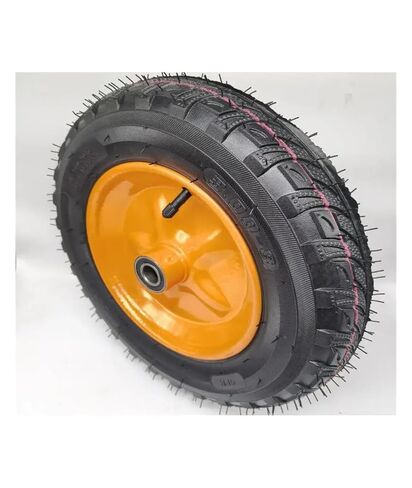 1 piece 300-8 Pneumatic tire 14 inch Trolley Trolley Wheel Two axle Steel Plate Rubber in Saudi Arabia