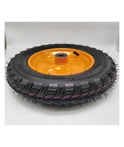 1 piece 300-8 Pneumatic tire 14 inch Trolley Trolley Wheel Two axle Steel Plate Rubber in Saudi Arabia