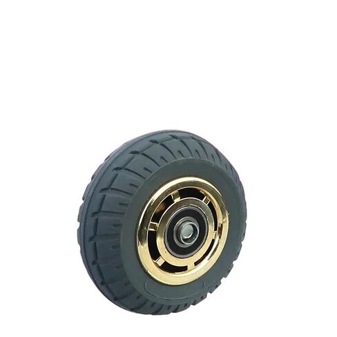 1 piece 5 inch Caster Heavy Duty Silent Wheel Rubber Single Flat Drive Push in Saudi Arabia
