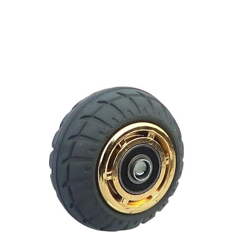1 piece 5 inch Caster Heavy Duty Silent Wheel Rubber Single Flat Drive Push in Saudi Arabia