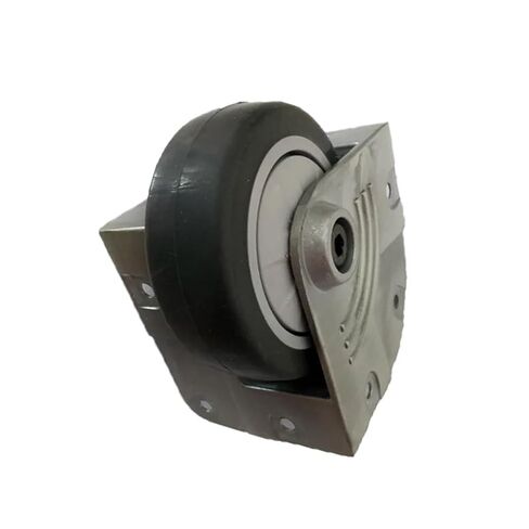 1 piece 3-inch Aluminum Alloy Bracket Caster Silent Rubber Corner Wheel Gray Bag in Saudi Arabia