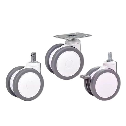 5pcs casters 3 inches Equipment Silent casters Universal Wheels M12 with Brake Wheels(M12 X 25 Brake) in Saudi Arabia