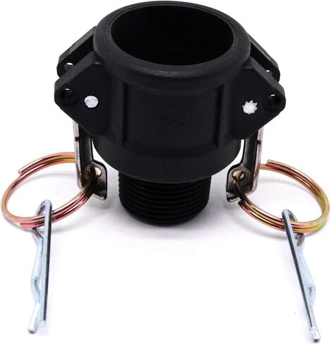 2 قطعة من النوع القياسي B Cam Groove Fitting أنثى 3/4 بوصة B-75 خرطوم مناسب، محول ذكر x أنثى NPT خيط تركيبات Camlock من البولي بروبيلين (0.75 بوصة، النوع B) in Kuwait