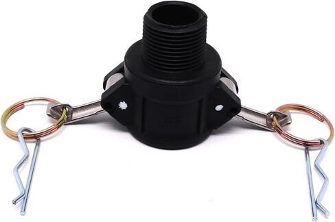 2 قطعة من النوع القياسي B Cam Groove Fitting أنثى 3/4 بوصة B-75 خرطوم مناسب، محول ذكر x أنثى NPT خيط تركيبات Camlock من البولي بروبيلين (0.75 بوصة، النوع B) in Kuwait