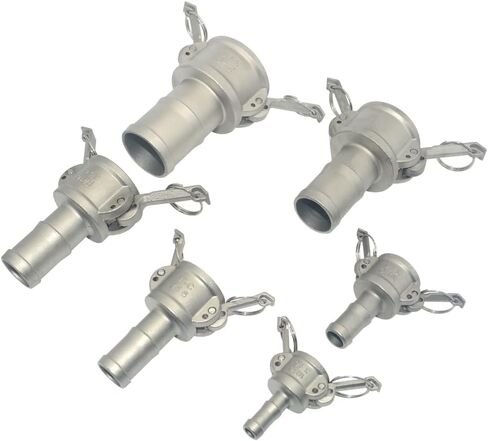 وصلة التوصيل السريع Camlock، محول مضخة القمامة C أنثى Camlock، 316 من الفولاذ المقاوم للصدأ، عبوتان (1/2 بوصة) in Kuwait