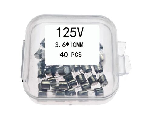 F4A Fuse, F4A 125V Fuse, 4 Amp 125V, F4A, 4A 125V, 3.6 * 10 mm, Fast Blow Glass, Glass Cartridge Fuse, 40 Pcs﻿﻿ in Saudi Arabia