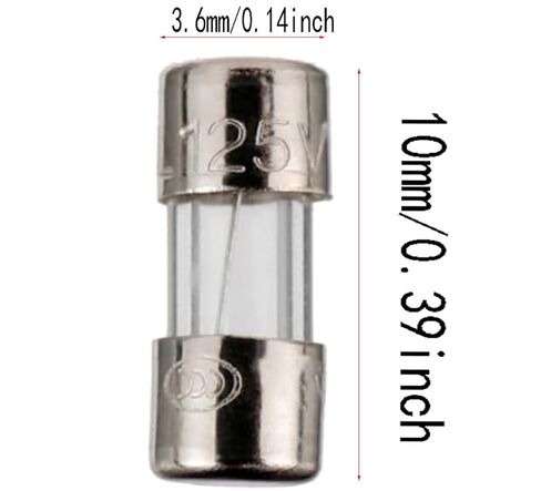 F4A Fuse, F4A 125V Fuse, 4 Amp 125V, F4A, 4A 125V, 3.6 * 10 mm, Fast Blow Glass, Glass Cartridge Fuse, 40 Pcs﻿﻿ in Saudi Arabia