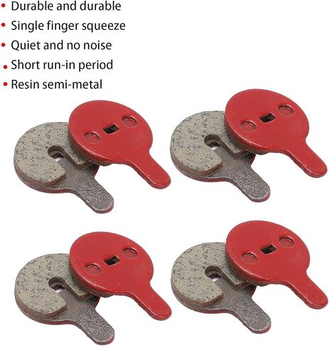 BB5 M446 Electric Bike Disc Brake Pad, Resin Semi Metal Mountain Bike Oil Disc Brake Pad Low Noise Braking Replacement for Road Bicycle in Saudi Arabia
