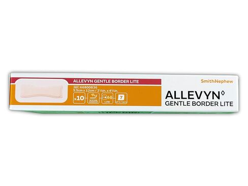 ALLEVYN Gentle Border Lite Foam Dressing 66800836 2.13X4 Inch, Pack of 10 in Saudi Arabia