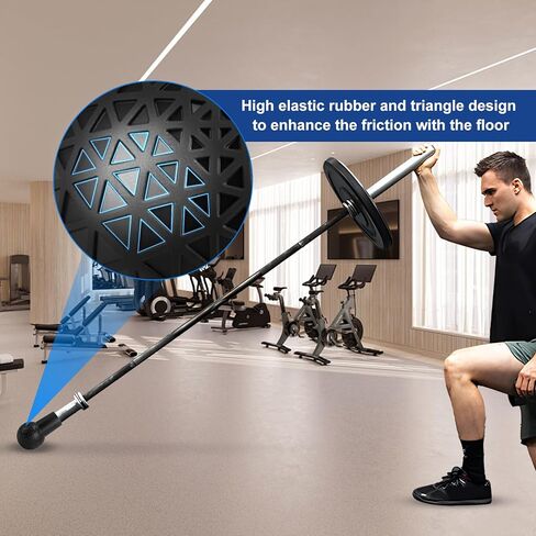 Landmine Attachment for Barbell, Rubber Material, Fits 2 inch Bars, T Bar Row Attachment for Pressing, Rowing, Spinning and Home Gym in Saudi Arabia