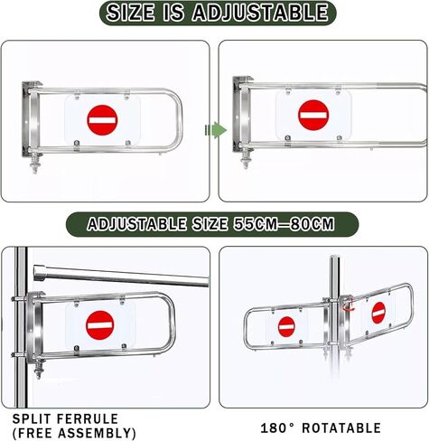 Metal Entry Gate with Pivoting Design Security Door with Column Anti-Pass Device for Entrance & Exit Automatic Self-Closing Swing Gate for Enhanced Safety in Saudi Arabia