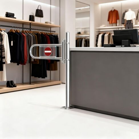 Metal Entry Gate with Pivoting Design Security Door with Column Anti-Pass Device for Entrance & Exit Automatic Self-Closing Swing Gate for Enhanced Safety in Saudi Arabia