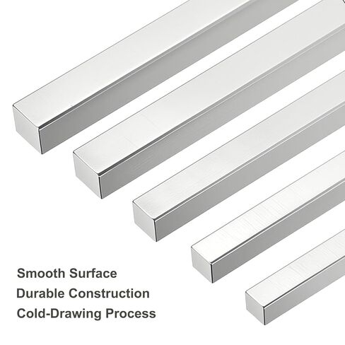 Square Steel Key Stock, 5/8" x 5/8" x 12" Metal Bars, Cold-Drawn 45# Steel, Precision Key Stock for Shaft Keyways in Motors and Machinery & DIY Projects in Saudi Arabia
