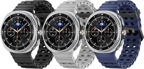 3 Packs Fit for Samsung Galaxy watch 8 classic Sport Watch Band for Women Men, No Gap Silicone Breathable Wristbands Replacement Watch Straps Fit for Galaxy watch 8 Watch Accessories in Kuwait