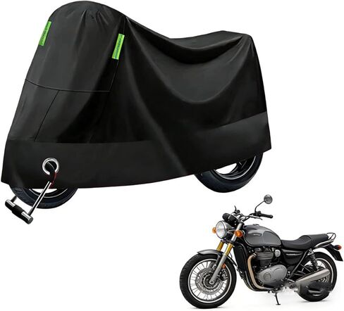 Motorcycle Cover for Yamaha Vino 50/125 1997–2010 All Weather Universal Dust Cover Waterproof Sun Protection Cover Windproof Rain Snow Cover,L-Black Silver in Saudi Arabia