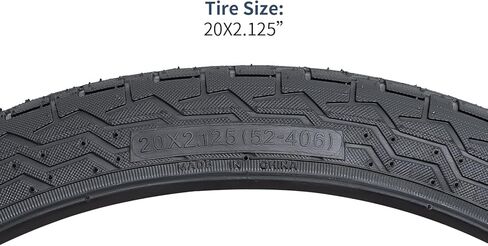 YUNSCM 2-PCS 20" إطارات دراجة 20x2.125/52-406 متوافقة مع إطارات الدراجة الطريق 20x2.0 20x2.10 20x2.125 20x2.15 in Saudi Arabia
