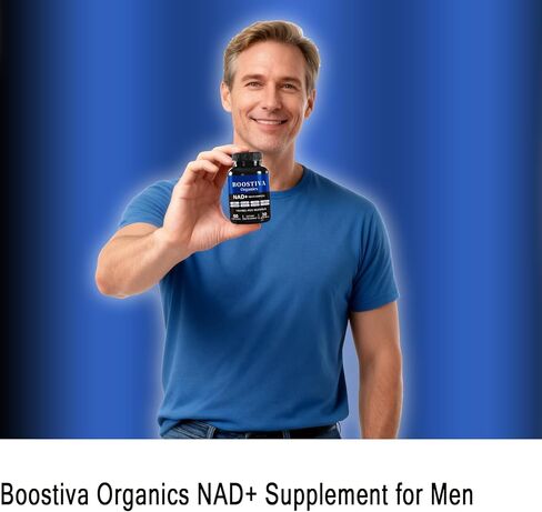 1PCSBoostiva Organics NAD+ Supplement for Men, Liposomal NAD+ Capsules,Non-GMO,60 Capsules (1PCS) in Saudi Arabia