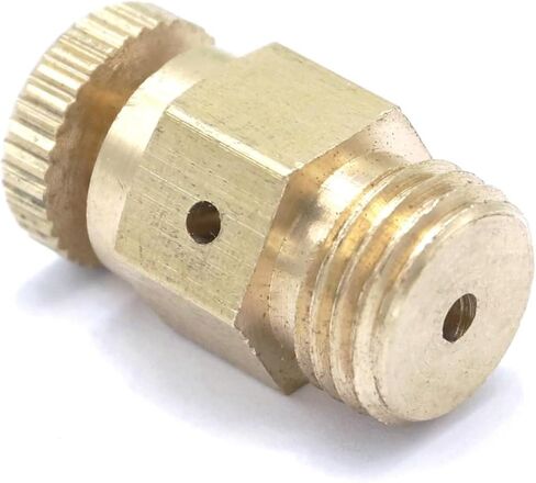 1 قطعة 1/8 "1/4" 3/8 "1/2" BSP M8 M10 M12 ذكر دليل العادم صمام الهواء الإصدار تنفيس صمام PN 1.6 Mpa للتدفئة (3/8 ") in Kuwait
