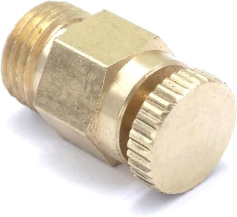 1 قطعة 1/8 "1/4" 3/8 "1/2" BSP M8 M10 M12 ذكر دليل العادم صمام الهواء الإصدار تنفيس صمام PN 1.6 Mpa للتدفئة (3/8 ") in Kuwait