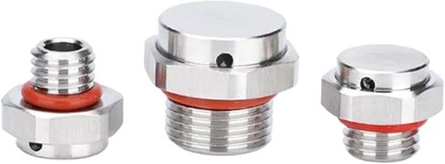 1PCS 304 Stainless Steel Air Vent Valve Screw In Waterproof Breather Vent Valve M5 M6 M8 M10 M12 Metal Vent Plug(M10X1.5) in Saudi Arabia