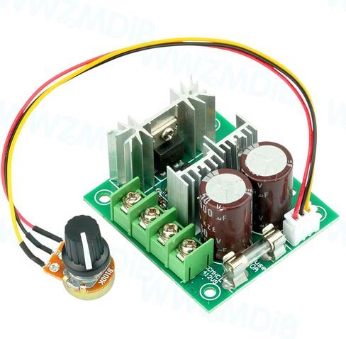 WWZMDiB 12-40V 10A DC Motor Speed ​​PWM Controller قابل للتعديل مع 10A Fuse يدعم الوظيفة الأمامية والعكسية (WWZ0854) in Saudi Arabia