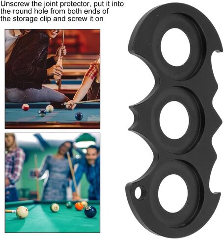 3-Slot Cue Joint Protector Holder - Aluminum Storage Clip for Pool Sticks, Billiard Joint Protector Gather Holder for Snooker in Saudi Arabia