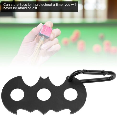 3-Slot Cue Joint Protector Holder - Aluminum Storage Clip for Pool Sticks, Billiard Joint Protector Gather Holder for Snooker in Saudi Arabia