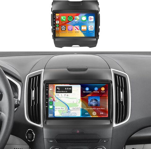 8Core 4GB+64GB 5/6Ghz WiFi Radio for Ford Edge 2016 2017 2018 2019 2020 Car Stereo Android 13 Snapdragon Processor 9 Inch 1280x720 IPS Touchscreen Carplay/Android Auto GPS FM/RDS SWC Camera in Saudi Arabia