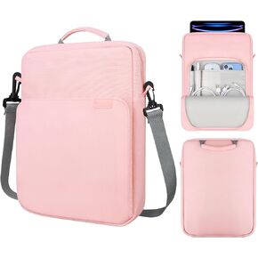 Tablet Sleeve Case Bag for 13 inch New iPad Pro M4 2024, 13 inch New iPad Air M2 2024, 12.9 inch New iPad Pro M2 (6th/5th/4th/3rd Gen) 2022-2018 with Magic Keyboard with Shoulder Strap, Black
