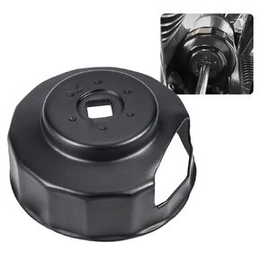 Motorcycle Oil Filter Cap Wrench Tool Compatible with Harley Davidson 1984-2023 Spin-on Oil Filters, Twin Cam Models with 76 x 14 Flutes