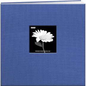 Pioneer 12"X12"-Sky Blue Book Cloth Cover Post Bound Album