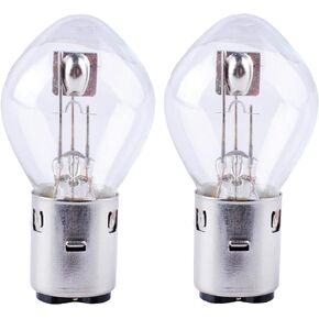 Poweka S2 12V 35/35w Chinese Scooter Light Bulb Fits for 50cc 150cc 250cc Znen Jonway Tank Baron (2 Packs)