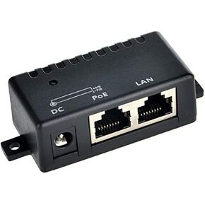 JacobsParts Passive PoE Power Over Ethernet DC Injector Splitter with 5.5mm x 2.1mm DC Connector for 802.3af IP Phone WLAN AP
