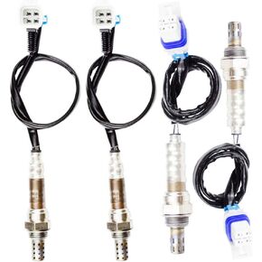 Upstream + Downstream 4x Oxygen O2 Sensor 1 & 2 for 2008 2009 2010 2011 2012 2013 2014 GMC Yukon 4.8L/5.3L/6.0L/6.2L