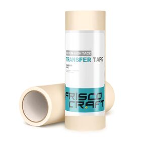Frisco Craft 12" x 100ft Roll of Paper Transfer Tape for Vinyl, Premium-Grade Vinyl with Lay Flat Easy-Apply Adhesive - Crafts, Decals, and Letters