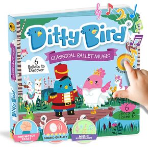 DITTY BIRD Musical Books for Toddlers | Fun Classical Music & Nursery Rhyme Book | Mozart Musical Book | Children's Interactive Toddler Books for 1 Year Old to 3 Year Olds | Sturdy Baby Sound Books