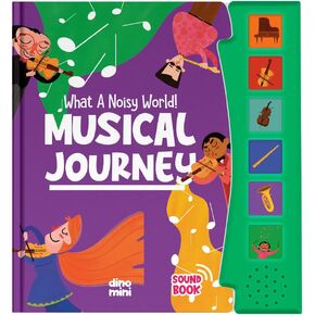 What A Noisy World! - Musical Journey - Sound Books for Toddlers - Musical Toys for Toddlers 3-5 - Musical Book for Toddlers with 6 Different Sounds