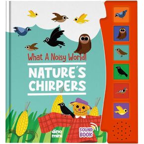 What A Noisy World! - Natures Chirpers - Sound Books for Toddlers - Musical Toys for Toddlers 3-5 - Musical Book for Toddlers with 6 Different Sounds