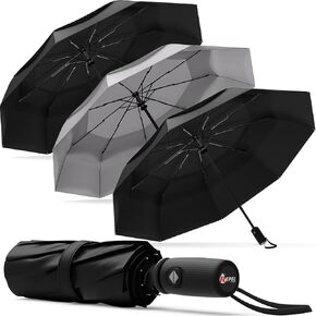 Repel Umbrella The Original Portable Travel Umbrella - Umbrellas for Rain Windproof, Strong Compact Umbrella for Wind and Rain - Perfect For On-the-Go, Car Umbrella, Backpack Umbrella
