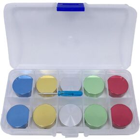 10 قطعة من غطاء علوي من الألومنيوم لمفتاح دواسة القدم، ذهبي، أزرق، فضي، أخضر، أحمر in Kuwait