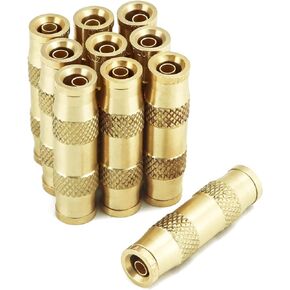 QWORK Push to Connect Fittings 1/4" Tube, Air Hose Fittings, 10 Pack Air Compressor Quick Connect Fittings, Dot Air Line Fittings, Pneumatic Fittings, Air Hose Fittings