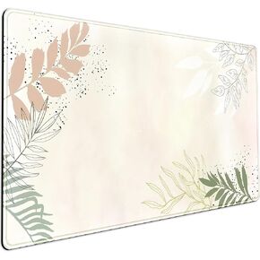 Cute Flower Mouse Pad Aesthetic Desk Mat Plants Large Extended Gaming Mousepad Floral XXL Desk Pad Keyboard and Mouse Mat 31.5''x15.75'', Desktop Decor Protectors Mats for Women Office Girl Gamer
