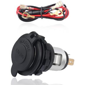 Car Cigarette Lighter Socket,Dustproof Automotive Replacement 12V Power Outlet,Universal Cigarette Lighter Outlet Car Accessories Interior for Car Truck SUV Marine ATV