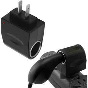 AC to DC Car Cigarette Lighter Socket Adapter Converter, Cigarette Lighter to Wall Outlet Adapter, DC12V 500mA Vehicle Power Inverters, Universal Power Supply Transformer Wall Plug for Car Electronics