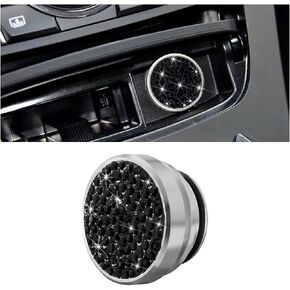 BELOMI Cigarette Lighter Plug Cover, Bling Waterproof Dustproof Button Car Cigarette Lighter Plug Cover, Diamond Cigarette Lighter Socket Plug Cover Dust Cap for Most Cars, Car Accessories (AB Color)